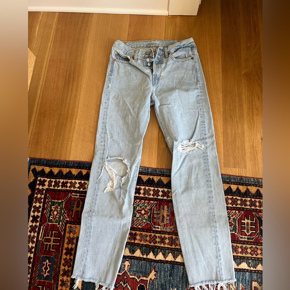 Levi’s Wedgie ankle jeans in Kiss Off